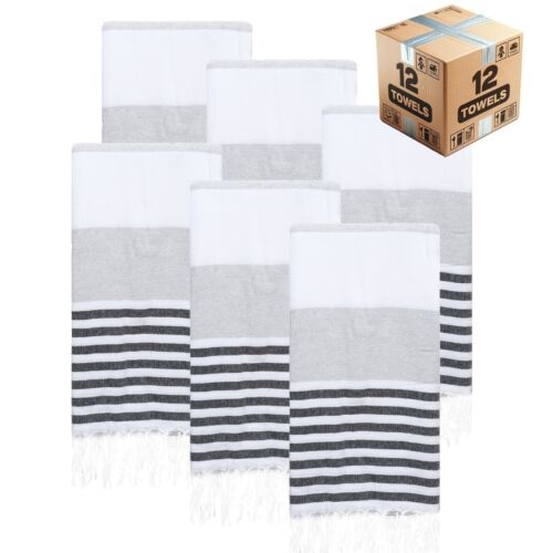 Turkish Beach Towel Bulk Case of 12 (38" x 71") Oversized, Quick-Dry, Sand-Free - Picture 73 of 86