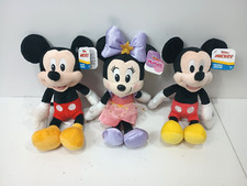 Disney Junior Mickey Mouse Minnie Mouse Plush Doll Stars Lot of 3