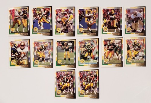 Packers 1992 Wild Card TEAM SET (14 Cards) includes DAN Majkowski Error Card