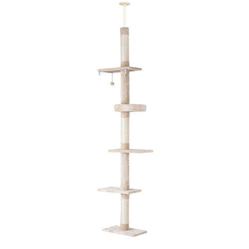 i.Pet Cat Tree 290cm Tower Scratching Cats Post Scratcher Floor to Ceiling Bed - Picture 4 of 8