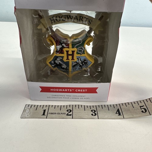 Hogwarts Crest Hallmark Ornaments Harry Potter Christmas Tree NEW Box distressed - Picture 11 of 11