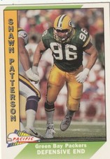 FREE SHIPPING-MINT-1991 Pacific Shawn Patterson #164-PLUS PACKERS BONUS CARDS