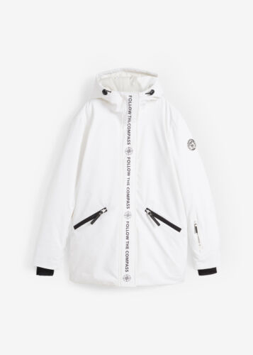 Neu Ski-Jacke wasserdicht Gr. 56 Weiß Damen Lange Funktionsjacke Mantel Coat - Bild 1 von 1