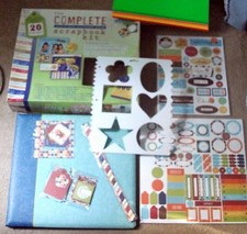 Scrapbooking 12"x12" 20 page PostBound Album w/sheets inserts  Sticker Ephemera
