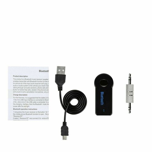 Wireless Bluetooth Receiver 3.5mm AUX Audio Stereo Music Hands Free - Picture 7 of 7