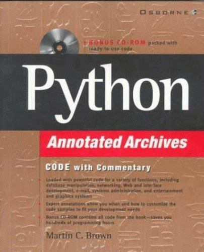 Annotated Archives Ser.: Python Annotated Archives by Martin C. Brown ...
