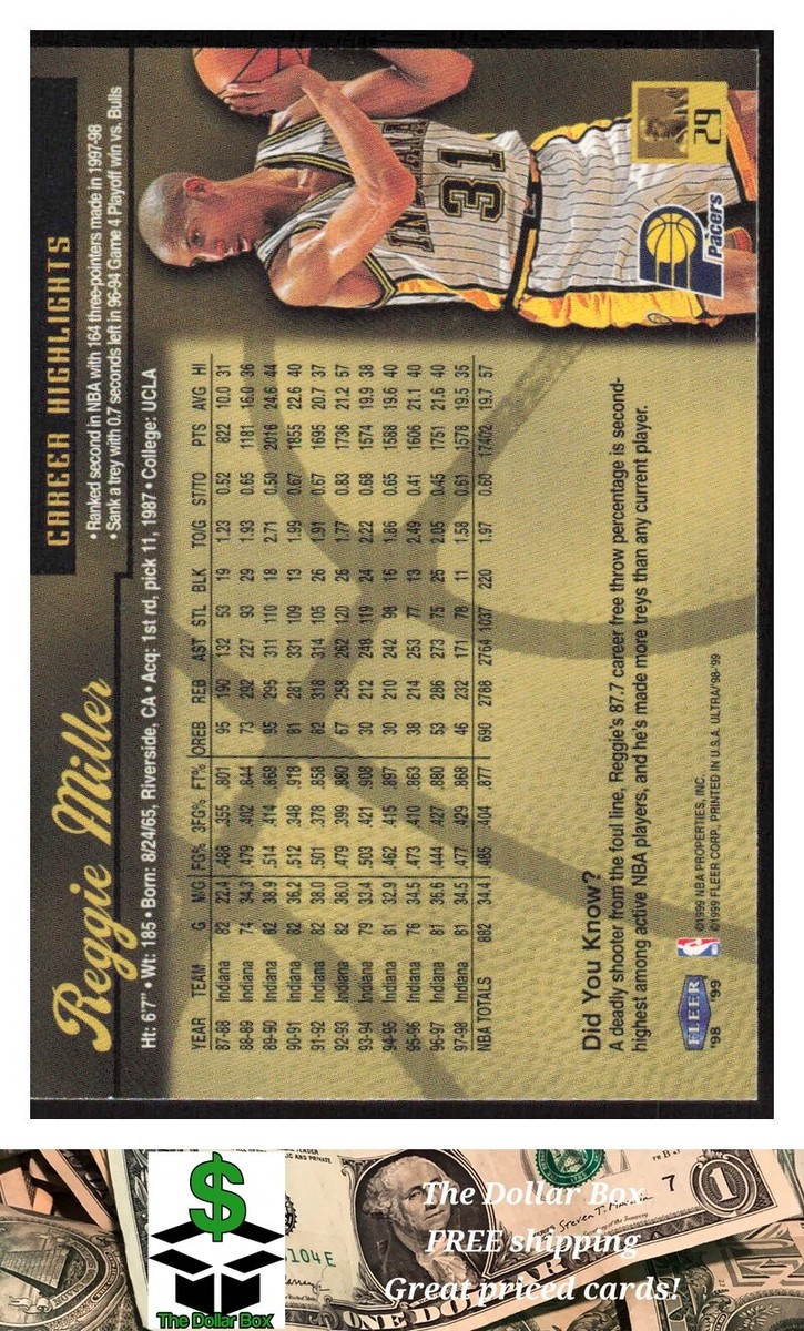reggie miller 29枚セット 2002-03 UD Glass - Reggie Miller #29 for sale | eBay