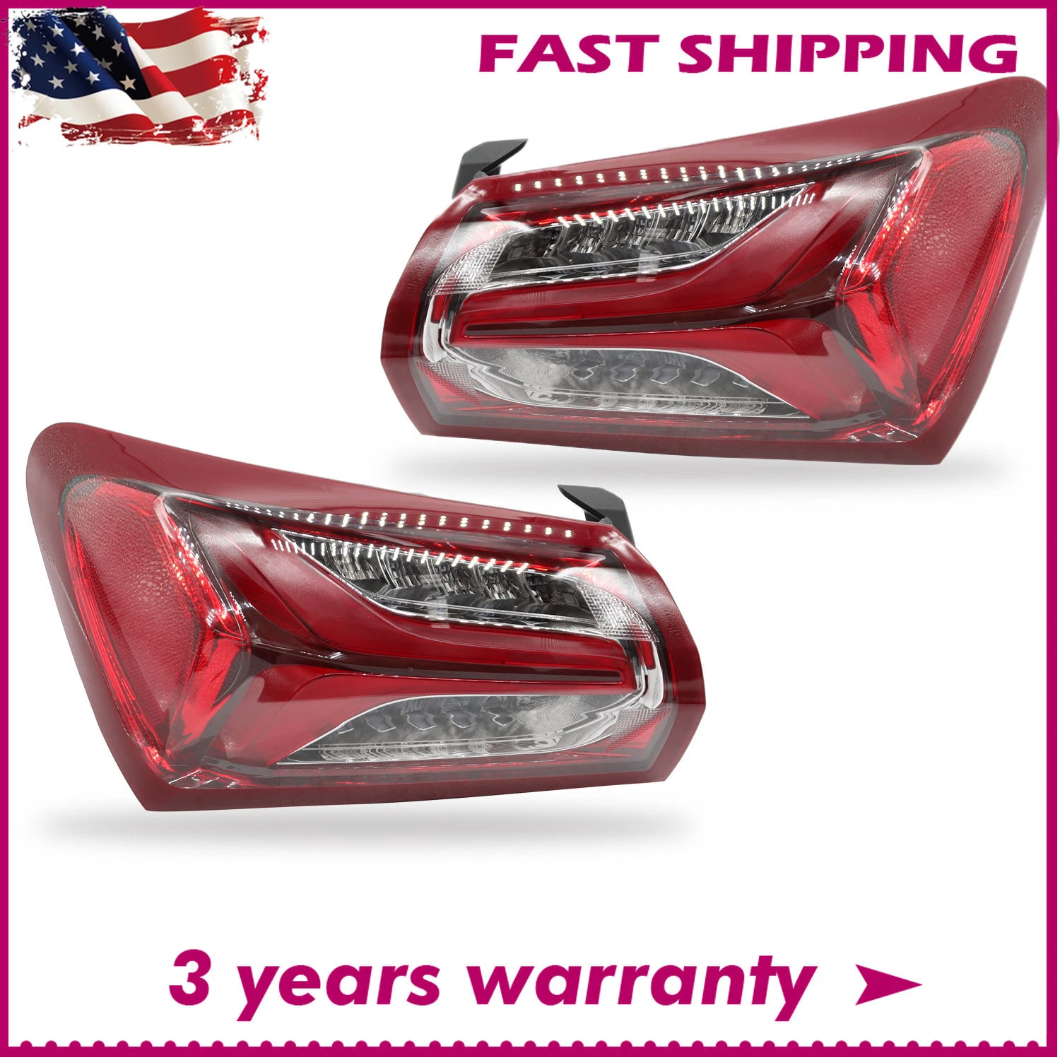LED Tail Lights Brake Lamps Fit For 2019-2022 Chevy Malibu Outer Left+Right Side
Opens in a new wind