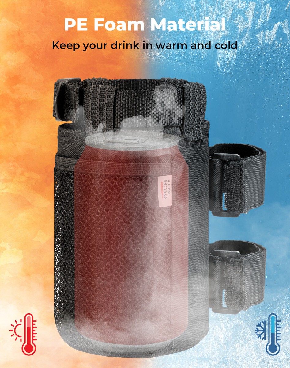 Cup Holders For Jeep Wrangler Polaris With Drink Cup Holder - Powder Coated Blue, Made In USA RZR Grab Handle - Foto 2