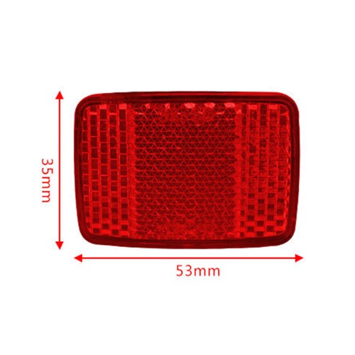 Stickers Mount Safe Reflector Rear Warning Bike Trailer Reflective Film - Afbeelding 7 van 11