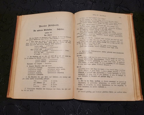 Prof. Dr. R. Thum's Neue Franzosische Grammatik 1901 Vintage Book - Picture 12 of 21