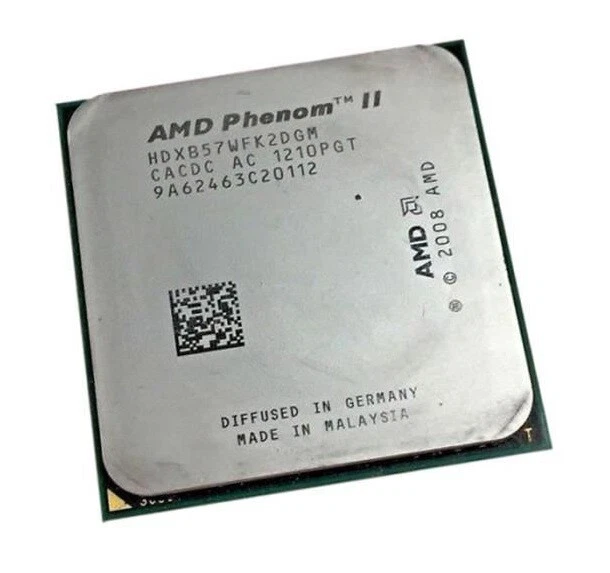 AMD Phenom II X2 B57 Dual Core Processor 3.2 GHz, Socket AM2+/AM3, 80W CPU  - Image 3 of 4
