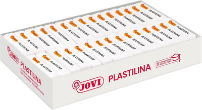 - Reusable Non-Drying Modeling Clay, 30 White Plasticine Bars, 1.75 Oz Each, Tot