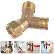 Metal Pipe Connectors Y for Washing Machine Flexible Coupling Fitting Adapter