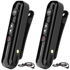 Super Mini Walkie Talkies Pro Two Way Radio with Earpieces, black