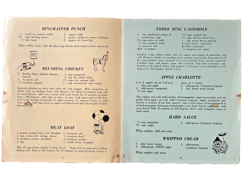 Cookbook Ft Lauderdale FL Newspaper Food Circus Cooking School Recipes