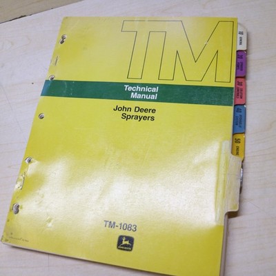 John Deere SPRAYER REPAIR SHOP SERVICE Manual guide overhaul book technical 1973