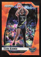 2024 Panini Prizm WNBA Teaira McCowan Ice Orange Prizms #105 Card