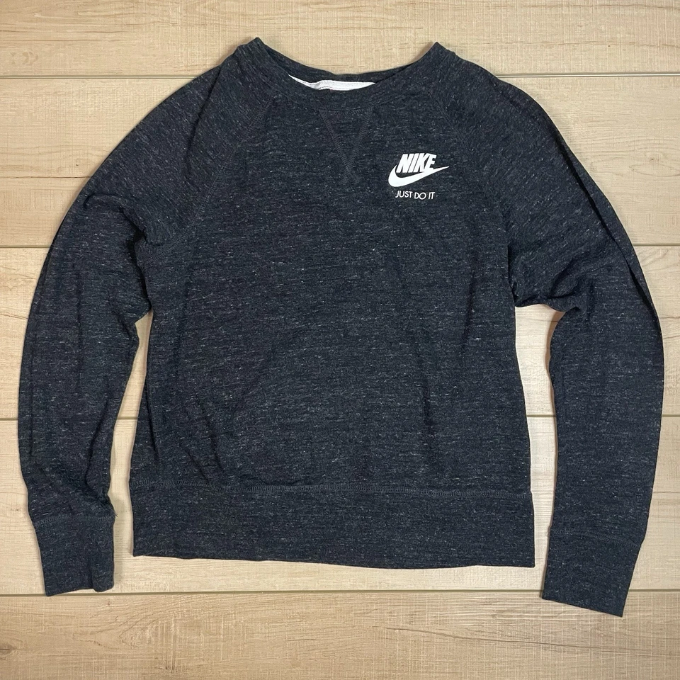 Nike Kids Black Gray Crewneck Sweatshirt Size XL - Image 4 of 4