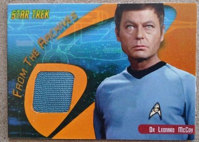 Star Trek TOS Dr McCOY Kostümkarte Wissenschaft Original Stoffrequisite, Relikt Archiv