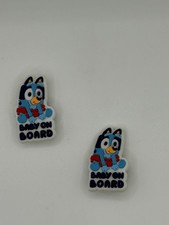 2pcs shoe charms for croc Theme Charms Bluey Bingo Cartoon Shoe Charms