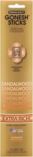Sandalwood GOXRSA Gonesh Stick Incense , Single 20-stick pack , Gold