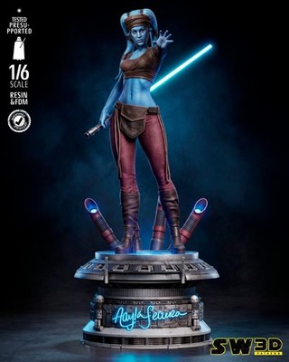 Aayla Secura | Star Wars | 3D Printed Sculpture | Unpainted | 1:8