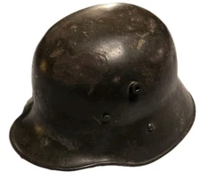 Original WWI M17 German-Made Austro-Hungarian Helmet w/ Original Partial Lining