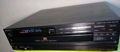 Sony 5 CD Player # CDP-C700 For Repair/Parts Good Physical But Cds Skip Etc.