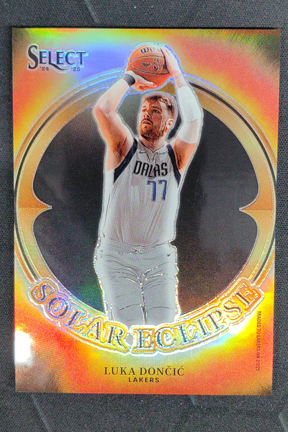 2024-25 Panini Select Luka Doncic Solar Eclipse #7 SSP Lakers