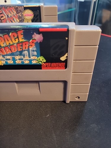 SNES LOT NOT TESTED!! (Sim City and Space Invaders) Some Wear - Picture 4 of 7