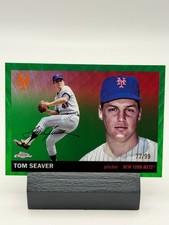 2025 Topps Chrome Platinum Tom Seaver #437 Green Wave Refractor /99