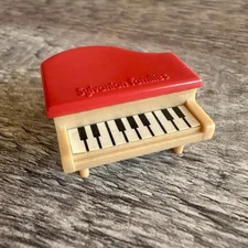 Vintage Sylvanian Families Babies First Christmas Mini Red Piano RARE Spares