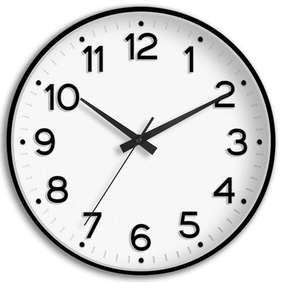 Wall Clock 10 Inch Silent Wall Clocks Battery Operated-Modern Non Ticking Ana...