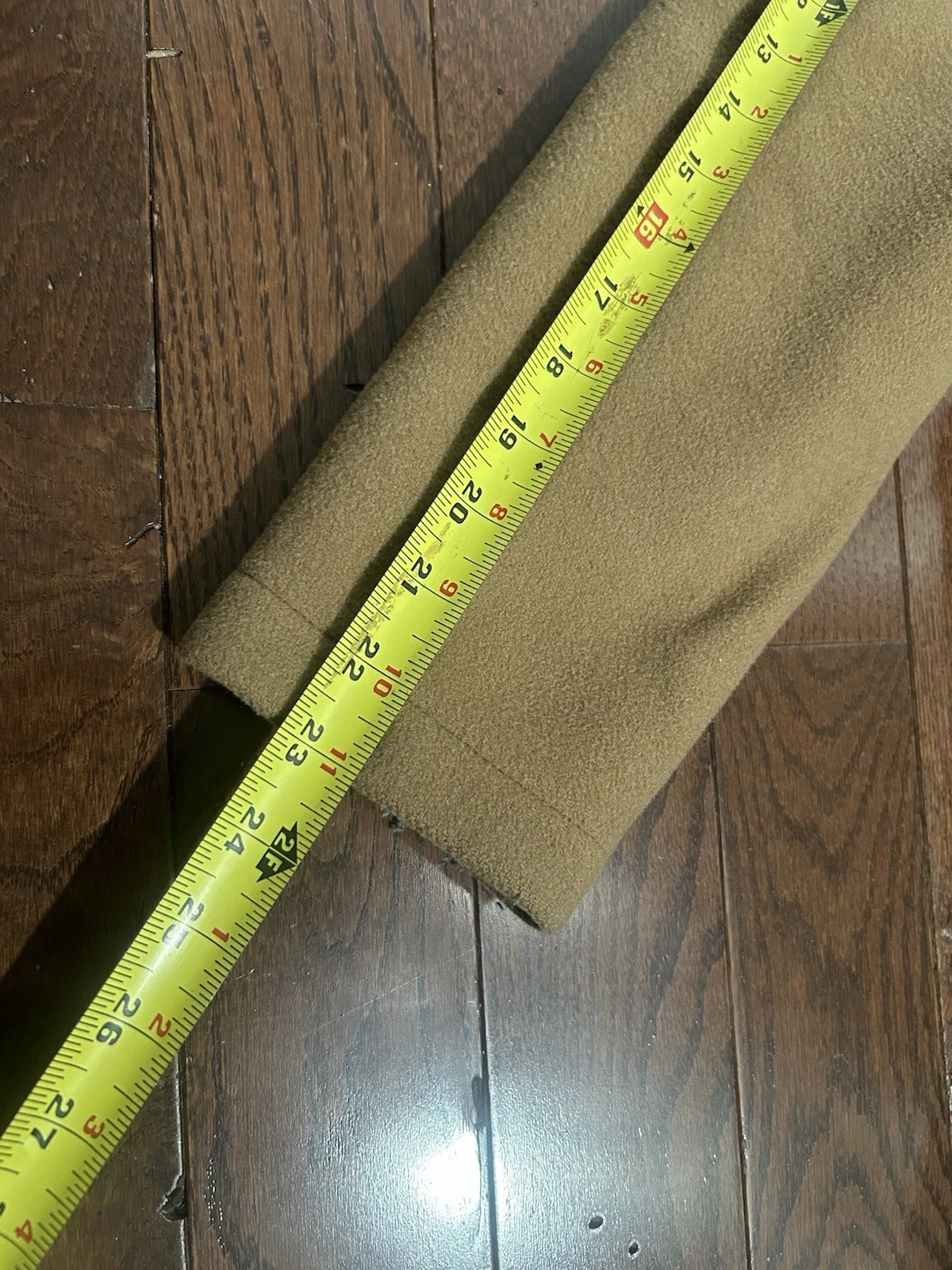 Gloverall Original Collection Camel Duffle Coat Wool Toggle Made England - product detail image 14