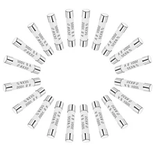 Ceramic Cartridge Fuses 6A 500V 6x30mm Fast Blow for Energy Saving Lamp 20pcs