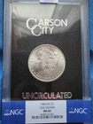 1883-CC Morgan Silver Dollar GSA Hoard NGC MS63 – Box & COA