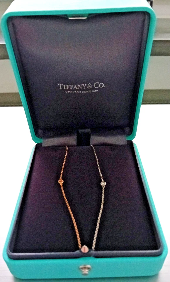 2 TIFFANY & Co. Elsa Peretti Diamond by the Yard Armbänder 1x Gold und 1x Silber - Bild 2 von 4