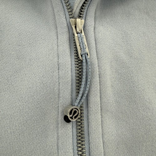 Lululemon Scuba Half Zip Pullover Womens Large Fleece Sweatshirt Kangaroo Pocket - Picture 2 of 9