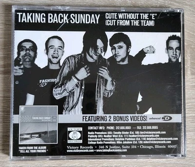 Taking Back Sunday - Cute Without The E Promo CD Single 2003 Victory Records - Image 1 of 3