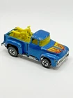 VINTAGE HOT WHEELS 1978 BLUE PICKUP WITH YELLOW MOTORCYCLES DIECAST HONG KONG
