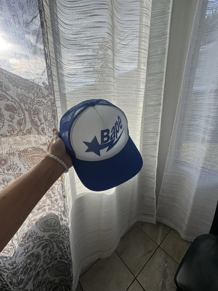 КЕПКА С ЛОГОТИПОМ BAPE STA ДЛЯ КУПАНИЯ ОБЕЗЬЯНЫ СИНЯЯ - Изображение 2 из 4