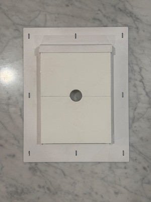 Builders Edge SMS68TW Sturdimount Split Primed Mounting Block - Matte White