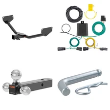 Trailer Hitch 2in Receiver, Wiring Harness, 45001 Ball Mount Package CURT #13585