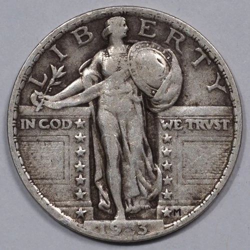 1923 Standing Liberty Quarter - nice VF+  AUCTION !