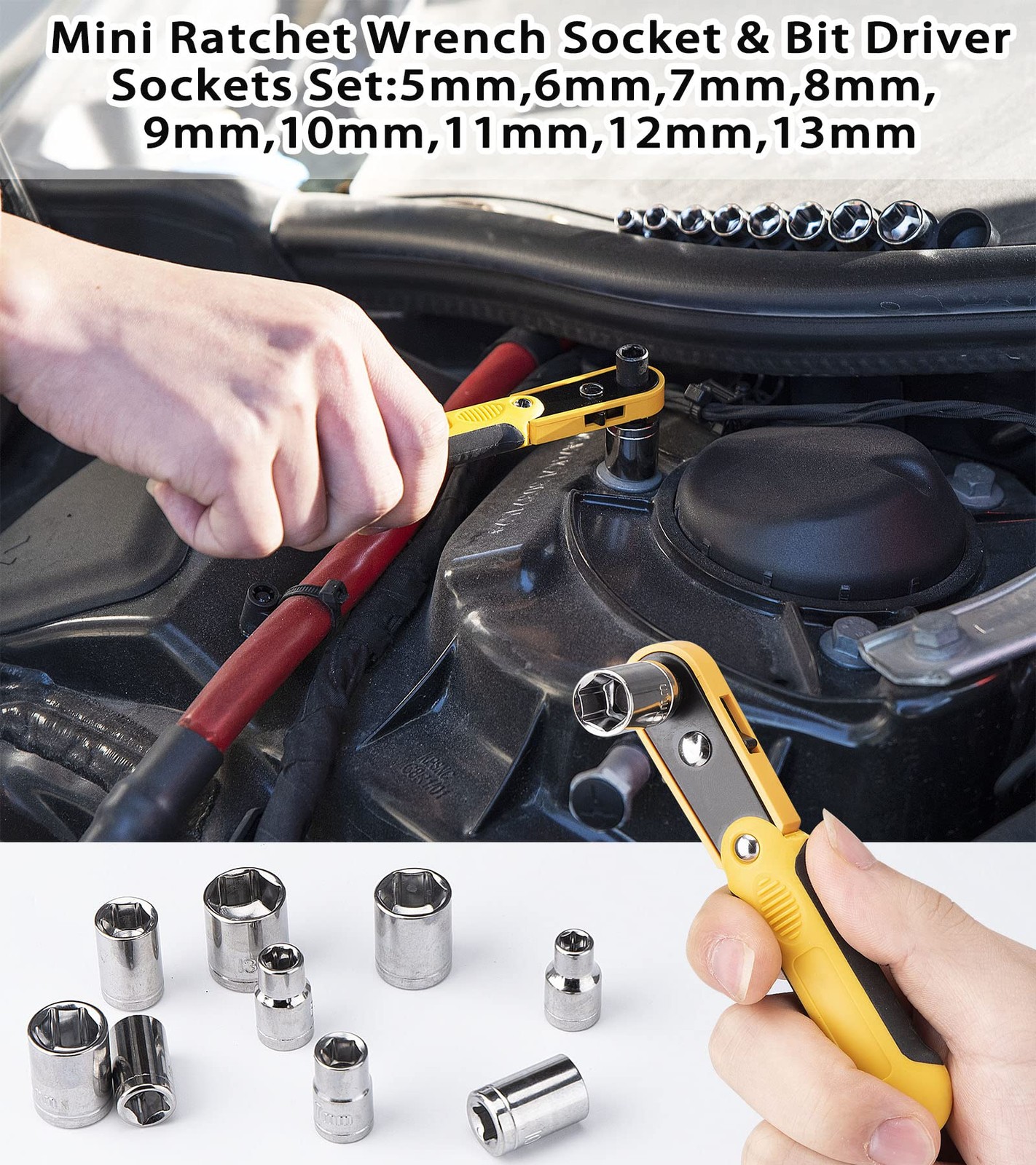New DOWELL Tool Set Auto Repair Household Kit with Socket, Wrench, Screwdriver