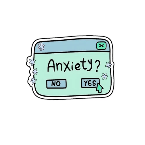 Sarcastic Funny Quote Office Anxiety Neuro Diverse Self Adhesive Sticker