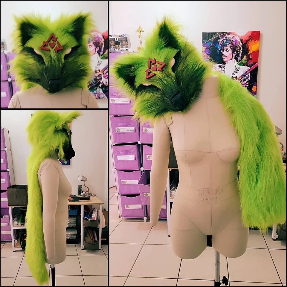 Giovanna & Rei  Guilty Gear Cosplay Costume Small Size 4 Complete Outfit Wig  - Image 2 of 4