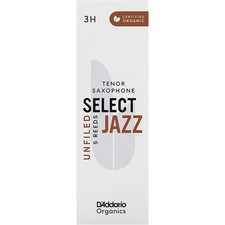 D'Addario Woodwinds Select Jazz, Tenor Saxophone Reeds - Unfiled,Box of 5 3H
