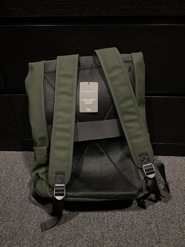 Primark Laptop Roll Top Backpack - Army Green - NEW - Photo 2/3